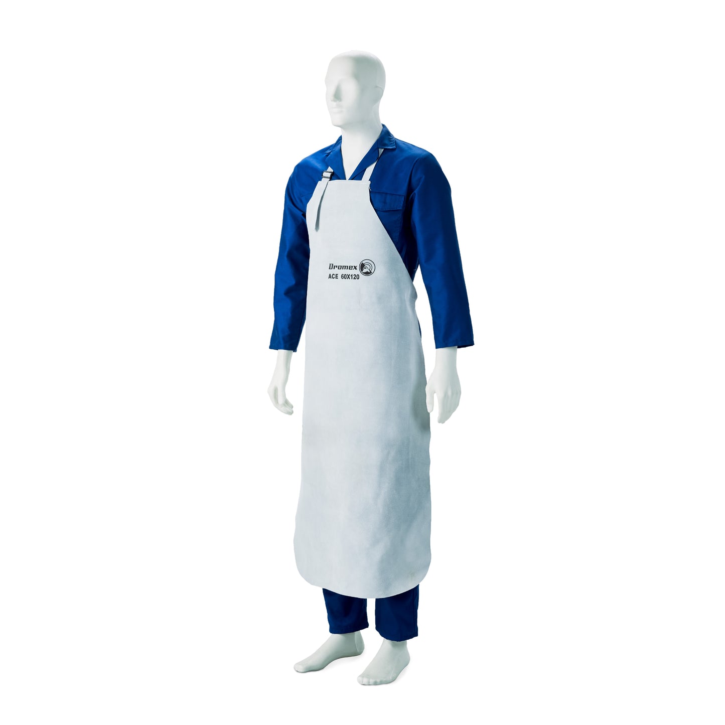 Dromex Ace Leather Welders Apron Piece (ACE 60x120) 60x120cm White