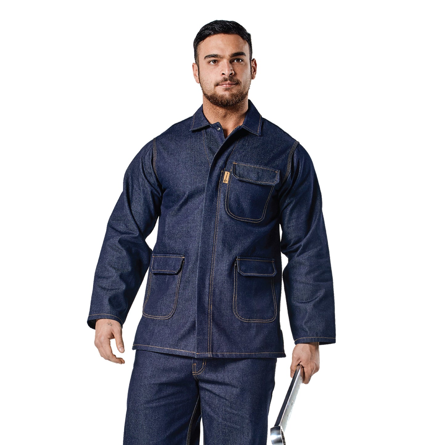 Dromex 100% Cotton 12Oz Conti Jacket (DW-DENIM) Denim