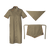 Barron Ladies Poly Cotton 3 Piece Set (CS-SET)