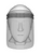 Zion PVC Face Shield Visor & Carrier Sets Clear