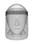 Zion PVC Face Shield Visor & Carrier Sets Clear