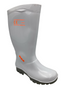 Neptun Shova Oil and Acid Resistant Sole Gumboot (VWG25) White/Grey
