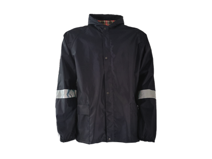 Zion Oxford Rubberized Reflective Rainsuit Lined Navy